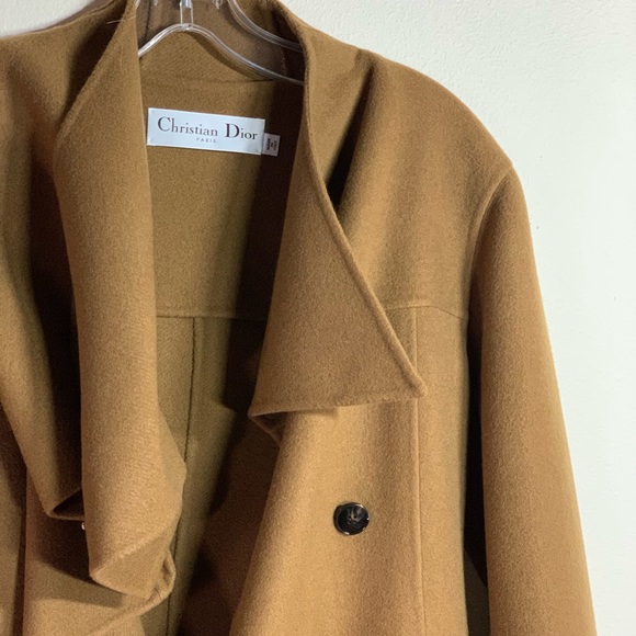 💕HP💕Dior Cashmere Coat Camel Jacket - Picture 5 of 8